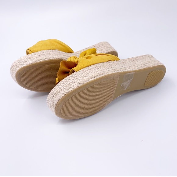 Knotted open toe mule espadrille sandal - Picture 7 of 8
